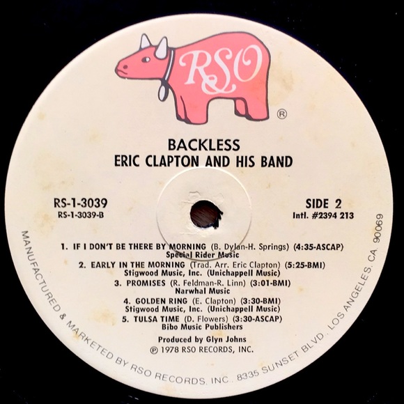 Eric Clapton And His Band - “Backless” Vinyl LP - Picture 5 of 5